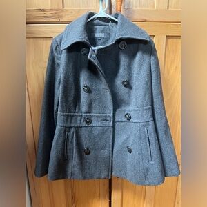 Kenneth Cole Pea Coat Charcoal size 8